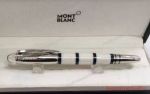 2018 Fake Montblanc StarWalker Rollerball Pen Black and White marbled Barrel  (1)_th.jpg